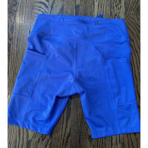 Nike Universa Small High Waisted 7” Biker Shorts Dri-Fit With 3 Pockets Purple - Picture 8 of 8